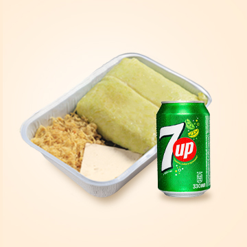 Bánh chưng và 1 lon nước ngọt có ga (7 up/Pepsi)<br ><strong>Giá: 95.000 VNĐ</strong>