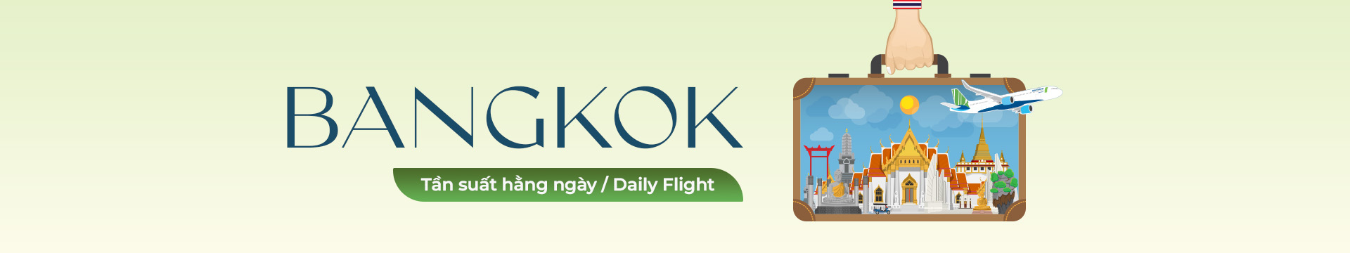 Fly to Bangkok (Don Mueang International Airport) - Daily flight