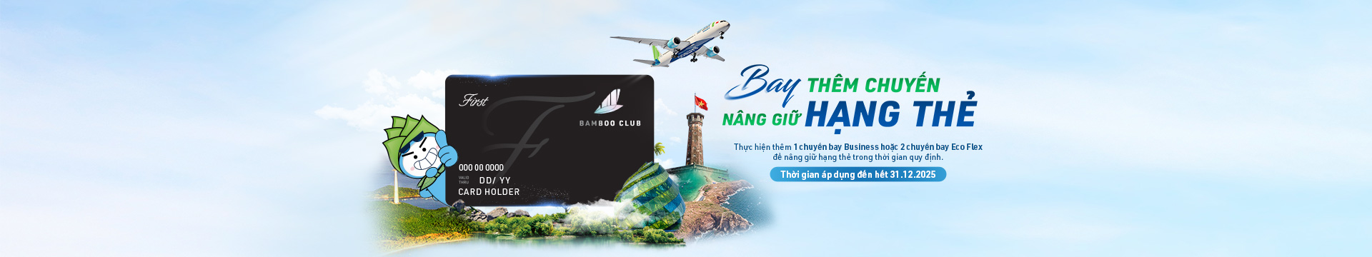 ƯU ĐÃI NÂNG/GIỮ HẠNG THẺ 2025 CÙNG BAMBOO CLUB