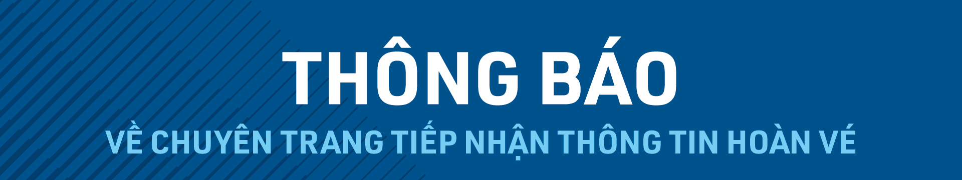 THÔNG BÁO TỪ BAMBOO AIRWAYS